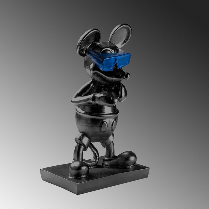 Aberto Design Souris-4 Objeto Decorativo Negro y Azul Aberto Design Souris-4 Objeto Decorativo Negro y Azul